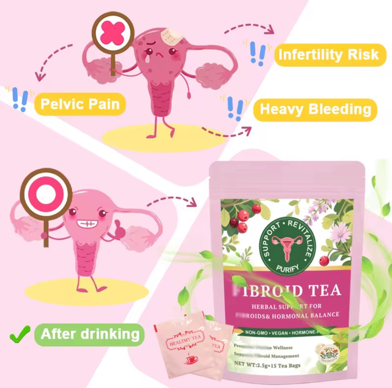 Hormone Balance Tea – Fini les douleurs et ballonnements