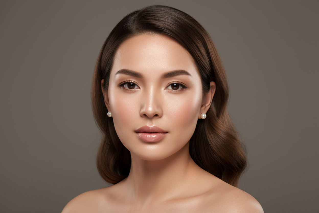 Une femme très belle sans imperfections 